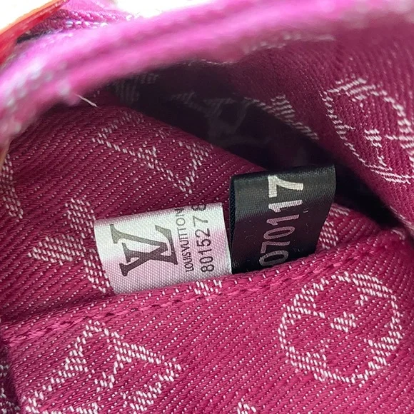 Louis Vuitton Fuchsia Denim Monogram Denim Mini Pleaty Bag - Picture 7 of 7